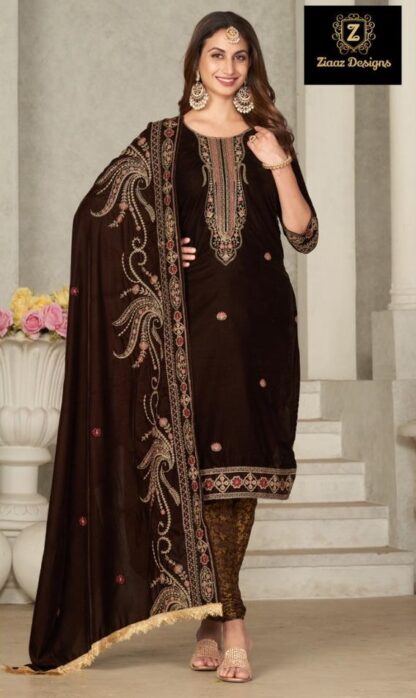 ZIAAZ DESIGNS 396 A COFFEE SHED PAKISTANI SUITS