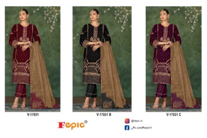 FEPIC ROSEMEEN V 17031 TO V 17031 C PAKISTANI SUITS SINGLE PIECE