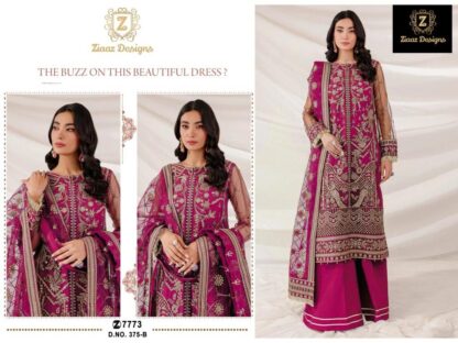 ZIAAZ DESIGNS 375 B PAKISTANI SUITS BEST PRICE