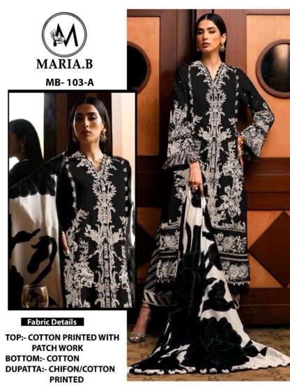 MARIA.B MB 103 A PAKISTANI SUITS ONLINE SHOPPING