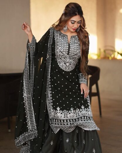 THE LIBAS SSR 449 RICH COMBINATION LATEST GHARARA SET WITH PRICE