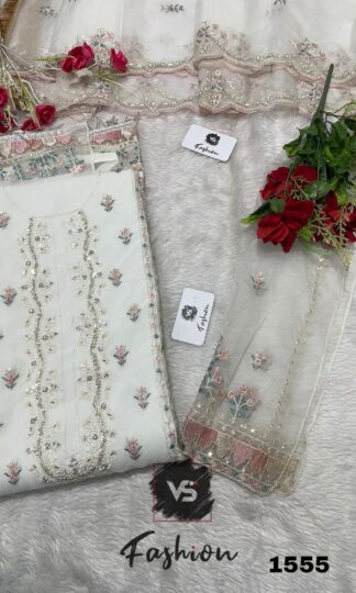 VS FASHION VS 1555 ORGANZA DESIGNER PAKISTANI SUITS WITH PRICEVS FASHION VS 1555 ORGANZA DESIGNER PAKISTANI SUITS WITH PRICE