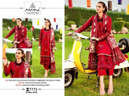 ANAMSA 412 PURE RAYON PAKISTANI SUITS ONLINE INDIA