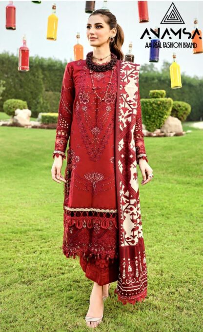 ANAMSA 412 PURE RAYON PAKISTANI SUITS ONLINE INDIA