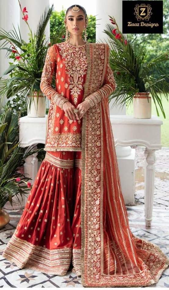 Georgette Embroidered Ladies Pakistani Sharara Suits, Stitched at Rs  1200/set in Bardoli