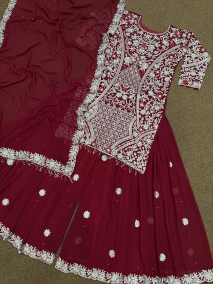 THE LIBAS COLLECTION DHK-1253 EMBROIDERY WORK TOP PLAZZO WITH DUPATTA ONLINE BEST QUALITY PAKISTANI SUITS, ONLINE SHOPPING SUITS, PAKISTANI SALWAR KAMEEZ, PAKISTANI SUITS AT MANUFACTURER PRICE, PAKISTANI SUITS BEST PRICE, PAKISTANI SUITS IN SURAT, PAKISTANI SUITS ONLINE SHOPPING, THE LIBAS COLLECTION DHK-1253 EMBROIDERY  READYMADE, Salwar Kameez, Single, Suits, THE LIBAS COLLECTION
