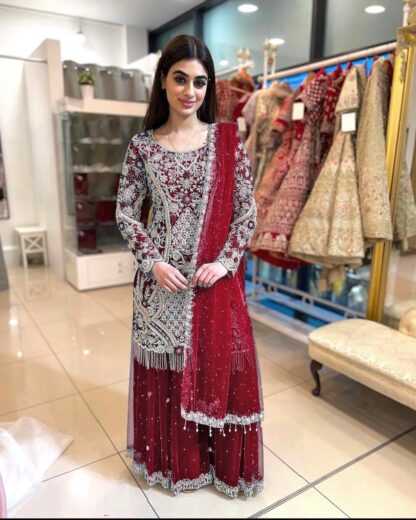 THE LIBAS COLLECTION DHK-1253 EMBROIDERY WORK TOP PLAZZO WITH DUPATTA ONLINE BEST QUALITY PAKISTANI SUITS, ONLINE SHOPPING SUITS, PAKISTANI SALWAR KAMEEZ, PAKISTANI SUITS AT MANUFACTURER PRICE, PAKISTANI SUITS BEST PRICE, PAKISTANI SUITS IN SURAT, PAKISTANI SUITS ONLINE SHOPPING, THE LIBAS COLLECTION DHK-1253 EMBROIDERY  READYMADE, Salwar Kameez, Single, Suits, THE LIBAS COLLECTION