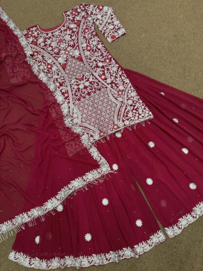 THE LIBAS COLLECTION DHK-1253 EMBROIDERY WORK TOP PLAZZO WITH DUPATTA ONLINE BEST QUALITY PAKISTANI SUITS, ONLINE SHOPPING SUITS, PAKISTANI SALWAR KAMEEZ, PAKISTANI SUITS AT MANUFACTURER PRICE, PAKISTANI SUITS BEST PRICE, PAKISTANI SUITS IN SURAT, PAKISTANI SUITS ONLINE SHOPPING, THE LIBAS COLLECTION DHK-1253 EMBROIDERY  READYMADE, Salwar Kameez, Single, Suits, THE LIBAS COLLECTION