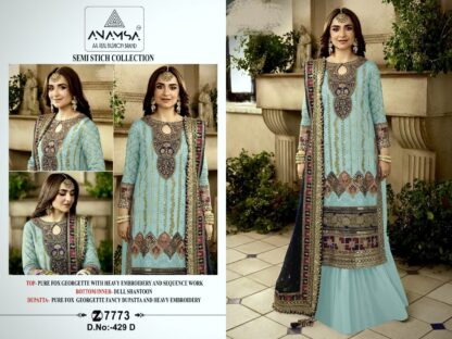 ANAMSA 429 D SEMI STITCHED WHOLESALE OF PAKISTANI SUITS