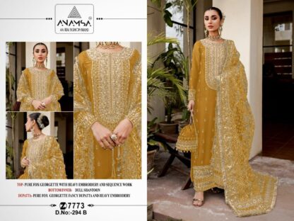 ANAMSA 294 B DESIGNER PAKISTANI SUITS WITH PRICE