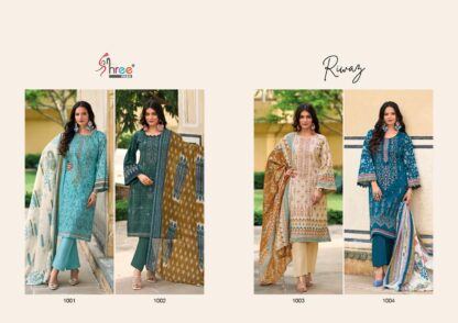 SHREE FABS RIWAZ COTTON PAKISTANI SUITS IN SINGLE
