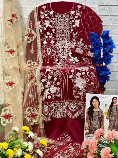 ZAHA 10274 PAKISTANI SUITS AT WHOLESALE PRICE