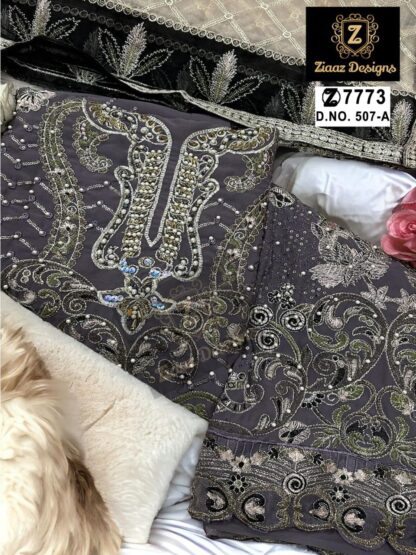 ZIAAZ DESIGNS 507 A PAKISTANI SUITS ONLINE