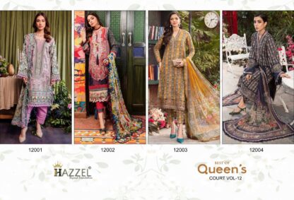 HAZZEL QUEEN’S COURT-12 12001 PAKISATNI SUITS WITH PRICE