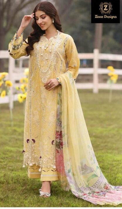 ZIAAZ DESIGNS 555 COTTON PAKISTANI SUITS FOR SUMMER