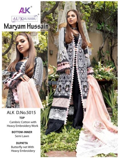 AL KHUSHBU ALK 5015 MARYAM HUSSAIN BUY PAKISTANI SUITS AT WHOLESALE PRICE