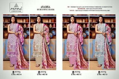 ANAMSA 463 A TO 463 D PAKISTANI SUITS