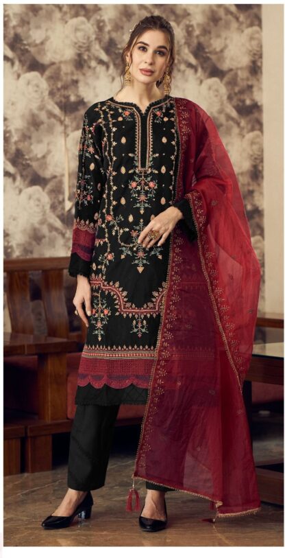 FEPIC ROSEMEEN IR 21011 C ORGANZA PAKISTANI SUITS AT BEST PRICE