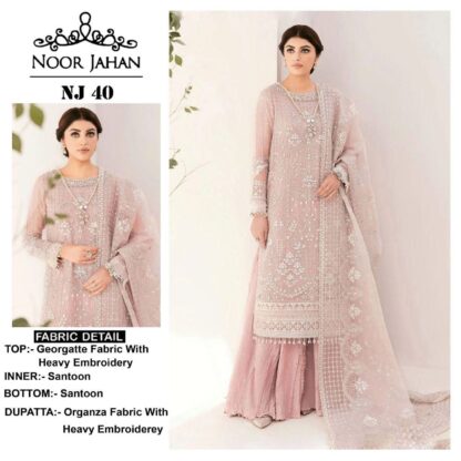 NOOR JAHAN NJ 40 GEORGETTE PAKISTANI SUITS DESIGN 2024