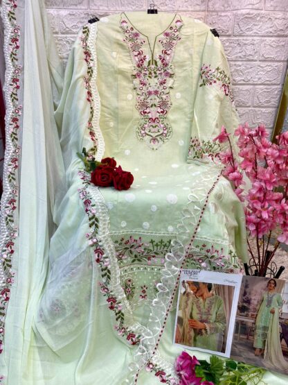 SOBIA NAZIR SN1030 LAWN EMBROIDERED CHIKANKARI PAKISTANI SUITS FOR WOMEN