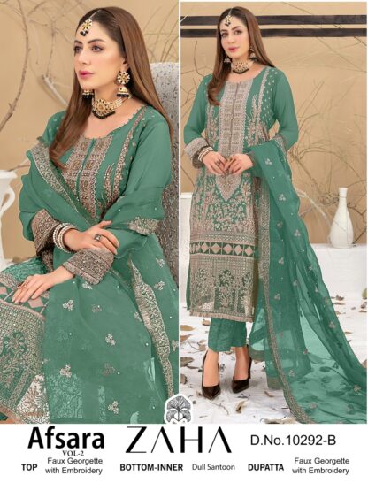 ZAHA 10292 B AFSARA VOL 2 PAKISTANI SUITS 2024