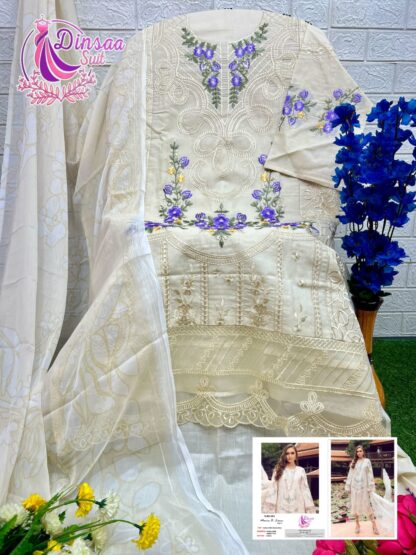 DINSAA SUITS 263 MARIA B LAWN VOL 1 PAKISTANI SUITS SINGLE PIECE