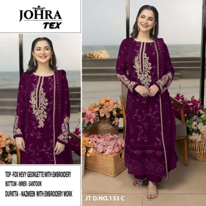 JOHRA TEX 133 C SINGLE PAKISTANI SUITS ONLINE AT WHOLESALE PRICE