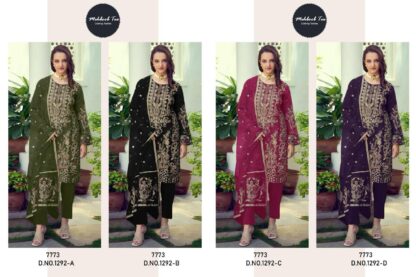 MEHBBOB TEX 1292 A GEORGETTE PAKISTANI SUITS DESIGN 2024