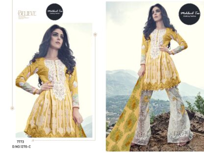 MEHBOOB TEX MARIA B YELLOW ROSE 1270 C COTTON PAKISTANI SUITS ONLINE INDIA