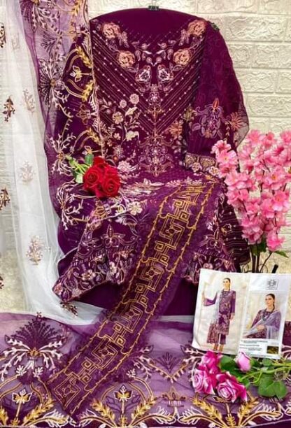 MUSHQ M 257 A DESIGNER PAKISTANI SUITS ONLINE