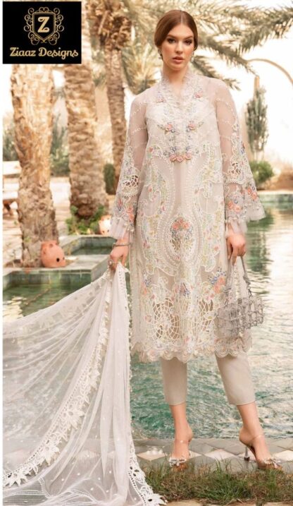 ZIAAZ DESIGN 538 B SEMI STITCHED PAKISTANI SUITS ONLINE INDIA