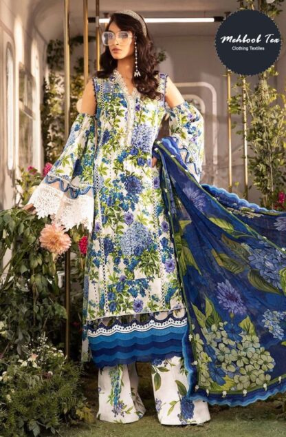 MEHBBOB TEX MARIA B MPRINT SPRING SUMMER 22 1300 PAKISTANI SUITS WITH PRICE