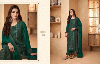 AMIRAH ELAINA 17082 BLCK RANGOLI SILK SALWAR SUITS ONLINE WHOLESALE