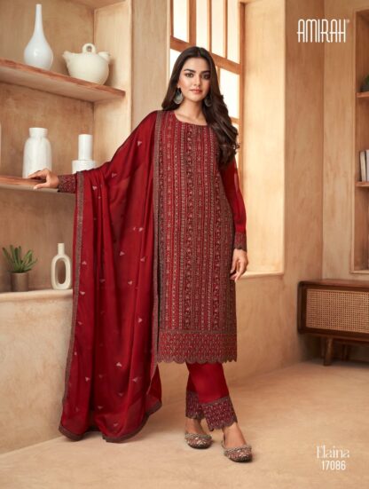 AMIRAH ELAINA 17086 BLCK RANGOLI SILK DESIGNER SALWAR KAMEEZ ONLINE