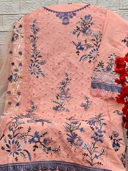 ZAHA FLORENT 10296 PURE CAMBRIC COTTON PAKISTANI SUITS ONLINE