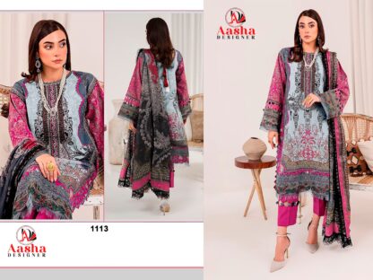 AASHA DESIGNER 1113 WHOLESALE LADIES SUITS MANUFACTURER IN SURAT