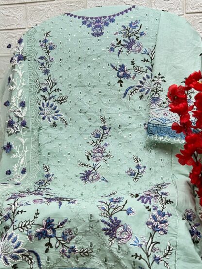 ZAHA FLORENT 10296 B PURE CAMBRIC COTTON PAKISTANI SUITS ONLINE INDIA PAKISTANI COTTON SUITS WHOLESALE DEALER, PAKISTANI SALWAR SUITS IN INDIA, PAKISTANI SALWAR SUITS WHOLESALE, ZAHA FLORENT 10296 B PURE CAMBRIC COTTON  ANAMSA, KEVAL FAB, Pakistani Suits, Salwar Kameez, Suits, ZAHA