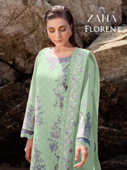 ZAHA FLORENT 10296 B PURE CAMBRIC COTTON PAKISTANI SUITS ONLINE INDIA PAKISTANI COTTON SUITS WHOLESALE DEALER, PAKISTANI SALWAR SUITS IN INDIA, PAKISTANI SALWAR SUITS WHOLESALE, ZAHA FLORENT 10296 B PURE CAMBRIC COTTON  ANAMSA, KEVAL FAB, Pakistani Suits, Salwar Kameez, Suits, ZAHA