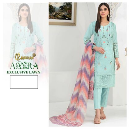 COSMOS AAYRA EXCLUSIVE LAWN READYMADE PAKISTANI SUITS WHOLESALER