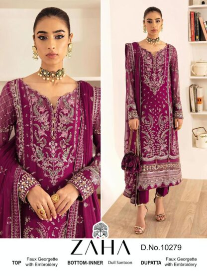 ZAHA 10279 PAKISTANI SUITS WHOLESALER SURAT