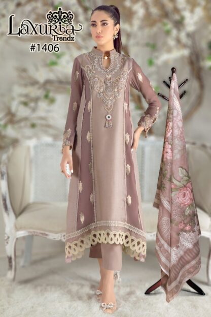 LAXURIA TRENDZ 1406 LUXURY PAKISTANI KURTI ONLINE SUPPLIER