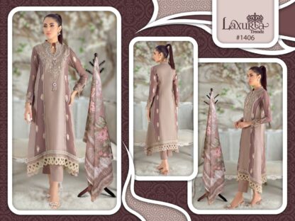 LAXURIA TRENDZ 1406 LUXURY PAKISTANI KURTI ONLINE SUPPLIER