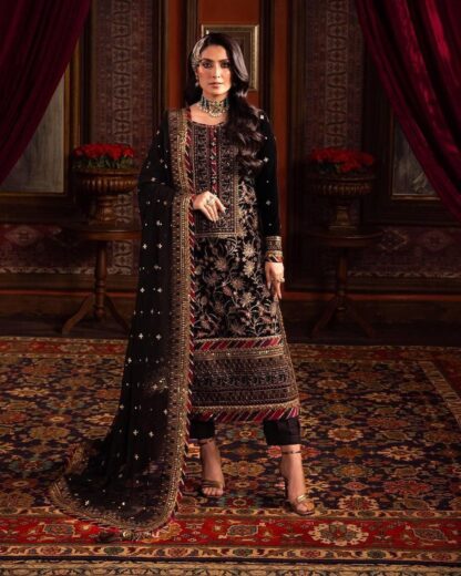 LC 1165 BLACK PAKISTANI SUITS WHOLESALER SURAT