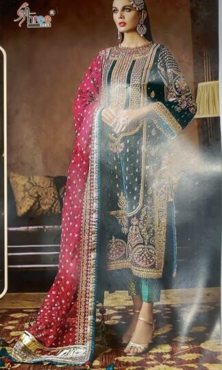 SHREE FABS K 1628 G PAKISTANI VELVET SUITS WHOLESALERSHREE FABS K 1628 G PAKISTANI VELVET SUITS WHOLESALER