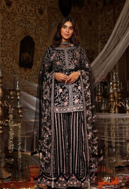 THE LIBAS COLLECTION HK 1611 FANCY EMBROIDERED GARARA AT BEST PRICE