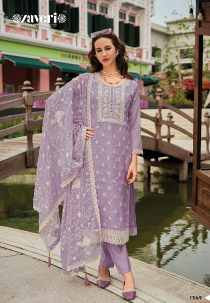 ZAVERI 1349 SHAZAR DESIGNER SALWAR SUITS WITH PRICE