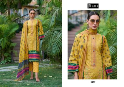 JIHAN 3437 BIN SAEED VOL 12 PAKISTANI SUITS AT WHOLESALER PRICE