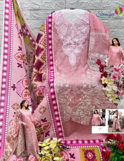 SANIYA TRENDZ 1001 CHIKANKARI VOL 13 NX PAKISTANI SUITS SURAT