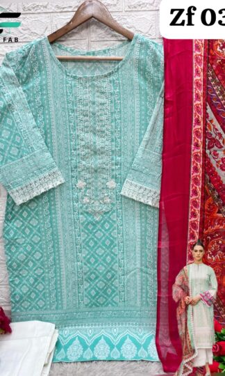 ZOYA FAB ZF 039 LAWN COTTON READYMADE SUITS WHOLESALERZOYA FAB ZF 039 LAWN COTTON READYMADE SUITS WHOLESALER