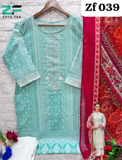 ZOYA FAB ZF 039 LAWN COTTON READYMADE SUITS WHOLESALER BEST QUALITY PAKISTANI SUITS, ONLINE SHOPPING SUITS, PAKISTANI SALWAR KAMEEZ, PAKISTANI SUITS AT MANUFACTURER PRICE, PAKISTANI SUITS BEST PRICE, PAKISTANI SUITS IN SURAT, ZOYA FAB ZF 039 LAWN COTTON READYMADE SUITS WHOLESALER  BIPSON, COSMOS FASHION, Pakistani Suits, Pashmina Suits, READYMADE, Salwar Kameez, Single, Suits